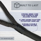 Bisupply 4pk Nylon Dock Lines - 5800lb Cap 3 8in X 15 Foot Boat Ropes With Loop