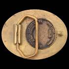 Solid Brass American Veterinary Medical Association Vintage Belt Buckle
