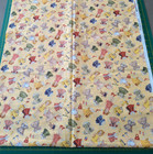 Vintage Paper Dolls Hi Fashion Fabric Yellow Cotton Little Girls Bunny Dresses 