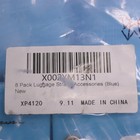  8-pk  Luggage Straps Suitcase Tags Blue