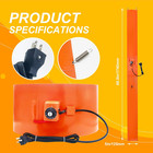 55-gallon Metal Drum Heater   5   68 5 Inch Insulated Band Heater   1200 Watt 120 Vo