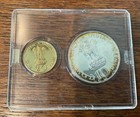 1970 India Fao Commemorative 2 Coin Set - 10 Rupees   20 Paise In Case