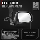 Passenger Mirror For Toyota Sienna - Power  Heated  Blind Spot  Manual Fold -   