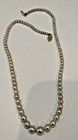 Vintage Akoya Cultured Graduated Pearl Necklace With 14k Gold Clasp