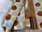 Blankets Beyond Lovey  Blue Plush - Brown Satin Back Polka Dot Security Blanket