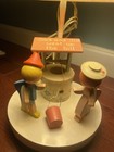 Vintage  jack And Jill Went Up The Hill  Wooden Children s Table Lamp Nursery
