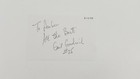Gail Goodrich Signed 4x6 Index Card La Lakers Nba Hof Signed To Amber No Coa