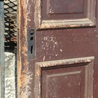 Salvaged 33  Solid Wood 4-panel Door  Late 1800 s  Ned2251