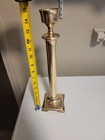 Brass  15 Candlestick Holder Silvestri Made In India Art Deco Vintage Mcm Pillar