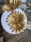 Vintage Centerpiece 3 Tier Stand Bowl Floral Tole Metal Italy 26  