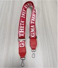 Delta Sigma Theta Adjustable Bag Strap  red 