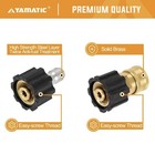Yamatic Pressure Washer Quick Connect Kit  M22 Female To 3 8  Socket And Plug
