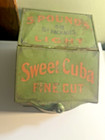 Sweet Cuba Store Display Tobacco Tin-spaulding   Merrick Chicago Lady Graphics