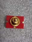 Vintage Avon Lucite Present Red   Gold Bow Gift Box  Lapel Pin Tie Tack