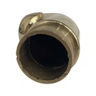 Curled Bar Rail End Cap In Heavy Cast Brass 2 Inch