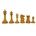 B   Company 4 4  Reproduction Vintage  Chess Set In Antique  Ebony Wood