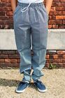 New Baggy Chef Pants Checkered  W  Drawstring