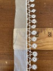 Vintage 34  White Hand Tatting Silk Lace Trim Sew Craft Victorian Delicate