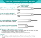 4pcs Tuning Fork Medical Sound Healing Set128hz  Om 136 1hz  Mi 528hz  4096hz   