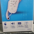 At t Landline Phone Corded Home Office Desk Telephone Large Display  White