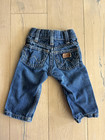 Vintage Wrangler Baby Jeans 6-9m Blue Denim Western Cowboy Y2k Kids
