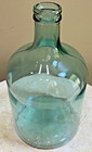 Vintage Carboy 5 Gallon Wine Bottle Jug Demijohn Antique Blue Green Glass Rare