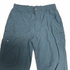 Columbia Small Women   s Cropped Crop Hiking Pants Blue 21l Excellent Condition