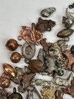 Lot Of 200  Vintage Pewter copper metal Clad Colored Cracker Jack Gumball Charms