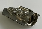 Antique Chocolate Mold Santa St Nick  W clip Petite 3 1 4 
