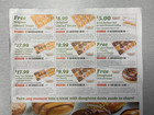 Krispy Kreme Doughnuts - Coupons Donuts Qty-3 Sheets    Exp 2 15