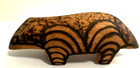 Australian Aboriginal Art Burnt Pokerwork Wood Totem Animal Carving