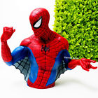 Marvel Spider-man 7  Tall Busted Bank Molded Coin Piggy Bank New