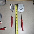 Vintage Aluminum Play Toys Big Lot 23 Pc Dishes Bread Box Canister Set W lids