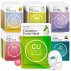 48 Pack Sheet Face Masks Skincare For Women Moisturizing Hydrating Collagen
