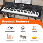 61 Key Electric Keyboard Piano For Beginners W light-up Keys
