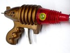 Vintage 1950s Space Ray Gun Toy     Atomic Age Plastic Sci-fi Pistol     Retro Space