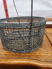 Industrial Vintage Wire Basket Farmhouse Handmade Large Metal Patina