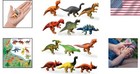 Educational And Durable Mini Dinosaur Toy Set - 12 Pieces For Imaginative Play