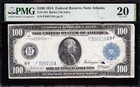  rare  Vf Graded 1914  100 Atlanta Federal Reserve Note  Pmg 20  Free Ship 