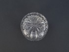 Vintage Cut Crystal Vanity Trinket Dresser Jar Lidded Heavy Thick 4 75 