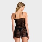 Women s Mesh Lingerie Slip Dress - Auden Black M