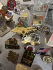 Vintage Modern Lot 50 Pc Assorted Lapel Pins Misc Promotion Advertisement  1a