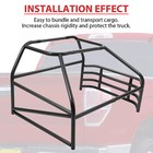 For All 22107 Black Universal Roll Cage Kit Steel Standard Roll Bars Repalcement