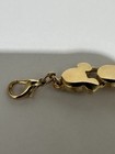 Extremely Rare Mickey Mouse Gold- Toned Link Bracelet 7    Inch