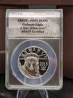 2015-w  100 Proof 1oz Platinum American Eagle In Ogp   Anacs Graded Pr69 Dcam