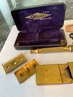 Vintage Late 1920 s Gillette Gold Razor case blades Set