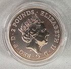 2021 Uk 2 Pounds David Bowie Commemorative 1 Oz 999 Silver Coin In Capsule