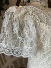 Vtg Drop Waist Lace Sequins Flapper Wedding Dress Gatsby S M Romantic 1920 Vibes