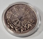 Zodiac Series 1 Oz  999 Copper Taurus Rounds In Capsule