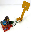 Vintage 1950 s Monkey Basketball Player Tps Wind-up Litho Tin Toy Japan Working
